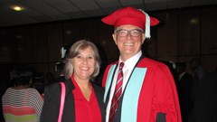 Rene Albasini from the SACSC and Professor Chris Cloete from the University of Pretoria.