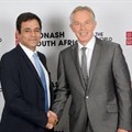 CEO of Monash South Africa Sharad Mehra and former UK Prime Minister Tony Blair.