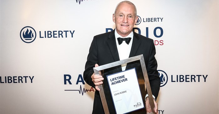 John Robbie was the recipient of the Lifetime Achiever Award at the Liberty Radio Awards. Image © Times Media.