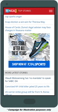 Real location turns advertising into relevant content