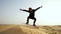 Ricky Wilson takes on the Abu Dhabi desert dunes as part of his 48 Hour Challenge