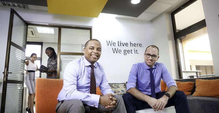 Cobus van Zyl, COO (right) and Rashid Tenga, CEO, of Aggrey & Clifford.