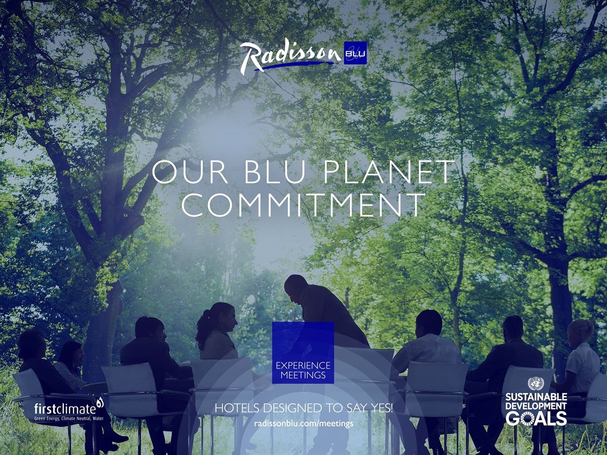 Radisson Blu contributing to SDGs with Blu Planet for Meetings