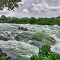 White water rafting on the Nile River at Wildwaters Lodge, Uganda