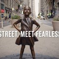 Canes Lions PR Grand Prix winner Fearless Girl, by McCann New York, State Street Global Advisors.