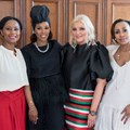 (From the left) Khanyi Dhlomo (CEO Ndalo Media), June Ambrose (American Celebrity Stylist) and Anina Malherbe-Lan (Founder of VividLuxury) and Carol Bouwer (Founder and CEO, Carol Bouwer (CB) Productions.