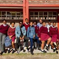 Masango with his students from Blackboard,