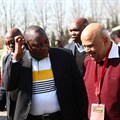 ANC deputy president Cyril Ramaphosa and former finance minister Pravin Gordhan at the 14th congress of the SACP held at Birchwood Hotel.
Picture: