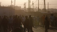 Supporters of Kenyan opposition leader Raila Odinga (not in the picture), the presidential candidate of the National Super Alliance (NASA) coalition, walk at dusk after attending their campaign rally at the Kamukunji grounds in Nairobi, Kenya, July 7, 2017. 
Image: