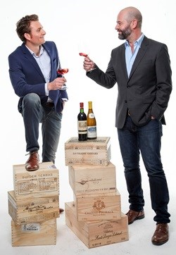 Roland Peens, director, Wine Cellar and James Pietersen, SA portfolio manager, Wine Cellar.