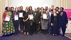 DFM award winners with awards partners