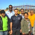 SMME’s benefiting from Coega projects (L-R): Nandi Mpofu, Agnew Cabinets; Nolan Mathura, Ascon Civil Engineering; Laeeq Dolley, Rulasaqa Plumbing; Shaheed Nordien, YKW Projects; Thembisa Doda, Mothiscore; Luleka Ncomanzi, Ingakuhle Trading Enterprise; Nonyameko Maya, Ibhayi Achuma Trading