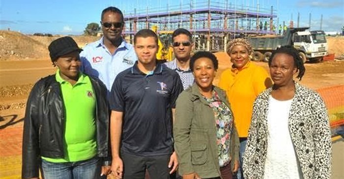 SMME’s benefiting from Coega projects (L-R): Nandi Mpofu, Agnew Cabinets; Nolan Mathura, Ascon Civil Engineering; Laeeq Dolley, Rulasaqa Plumbing; Shaheed Nordien, YKW Projects; Thembisa Doda, Mothiscore; Luleka Ncomanzi, Ingakuhle Trading Enterprise; Nonyameko Maya, Ibhayi Achuma Trading