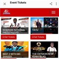 In-app ticket purchase for local concerts, events in Nigeria