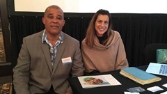 David Germain, Director: Africa and America's Seychelles Tourism Board and Amanda Lang, marketing manager, Alphonse Island.