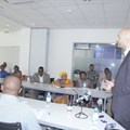 Tigo’s chief technical and information officer, Jerome Albou addresses senior editors from Tanzanian media during the workshop on Tigo’s network modernisation initiative. The workshop was conducted at Tigo Headquarters in Dar es Salaam. Credit: Tigo