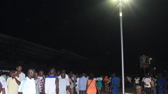 Burundi solar street lights.