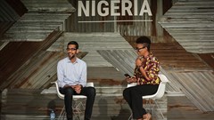 Sundar Pichai, Google CEO, at Google for Nigeria event in Lagos.