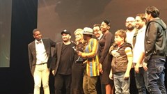 Team Y&R on stage at the Loeries.