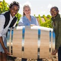 From left to right: Sydney Mello, Maryna Huysamen, and Banele Vakele.