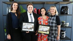 Elke van Vledder (Philips), Meanda Mills (Overall winner, and Easter category winner), Tessa Purden (Food24), Lucy Jones (Philips).