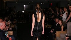 A model walks the runway during the St. Sava Fundraising Fashion Show at Domenico Vacca Club New York on April 24, 2017 in New York City. Photo: