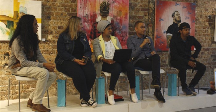 From left to right: Principle School of Hope, Jesrael Jacobs, Laura Collura, Yaseera Adonis, Ashley Visagie and Kurt Minnaar.