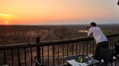 Victoria Falls Safari Club deck