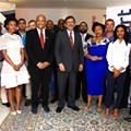 Minister Ebrahim Patel with participants of the Massmart Supplier Development programme.
