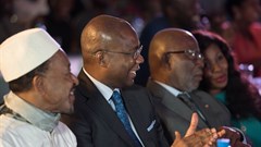 Paul Fokam and Gervais Djondo at AfroChampions Club launch.