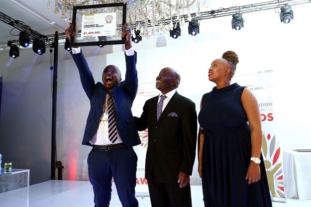 L-R: Livestock Wealth CEO Ntuthuko Shezi, Moss Ngoasheng and Ntandokazi Nodada