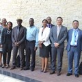 From left to right: Bentry Chaura, acting director, SADC, Tawanda Gotosa, technical advisor, SADC, Deborah Kahatano, senior programme officer, SADC, Lily Rakorong, chairperson, RETOSA, Sem Shikongo, former Chairman, RETOSA, Moses Chakanga, technical advisor, RETOSA, Tebogo Oletile, public relations and marketing manager, HATAB, Kenneth Racombo, Acting Ceo of RETOSA, Andoniaina Andriamiandrisoa, Programme Officer, SADC and Simba Mandinyenya, Executive, RETOSA.