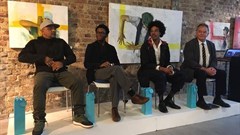 From left to right: Ready D, Neo Muyanga, John Gilmore, and Jason Storey,