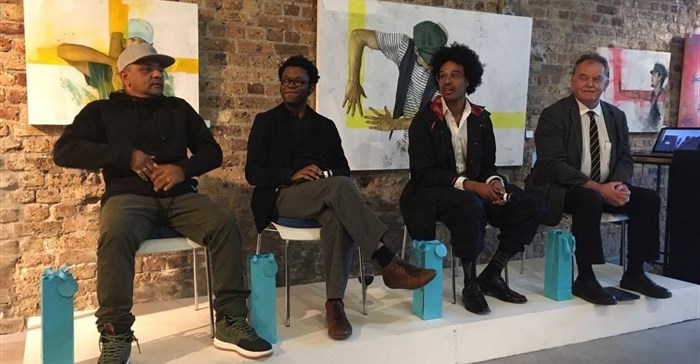 From left to right: Ready D, Neo Muyanga, John Gilmore, and Jason Storey,