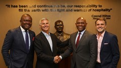 Tony Elumelu and Chris Nassetta at signing. (Image Supplied)