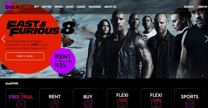 Introducing Cell C's entertainment offering: Black