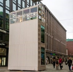 The Tikku (Finnish for ‘stick’), by architect Marco Casagrande, is a house with a footprint of just 2.5x5m, the size of a car parking space. .