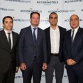 Reda Faceh (Vice President, Development Northern and Western Africa, AccorHotels), Olivier Granet (Managing Director and Chief Operating Officer, AccorHotels Middle East and Africa), Ali Salhab (Shareholder, Noral), Hassan Salhab (Shareholder, Noral)