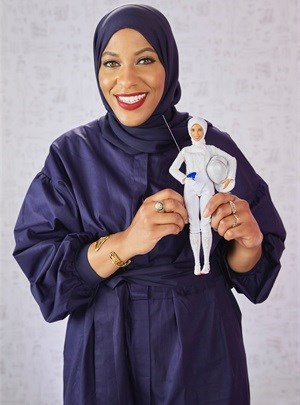 Olympian Ibtihaj Muhammad inspires first hijab-wearing Barbie doll
