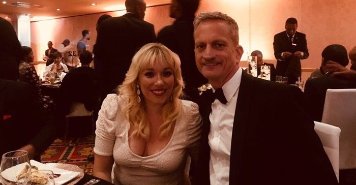 Bianca Joynt and Miles Murphy from Liquorice at the National Business Awards.