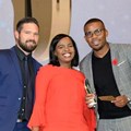 Justin van Alphen, portfolio manager NBD at Ads24; with Siphokazi Mestile, account manager; and Ntando Msibi, copywriter on all three Pendoring-winning spots.