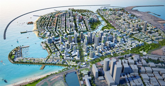 Artist impression of Colombo International Financial City