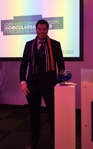 GreenCape's CEO Mike Mulcahy at The Circulars 2018 awards ceremony in Davos.