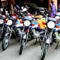 Samples of the motorcycles donated by WHO. Image: Ayodamola Owoseye. Source: