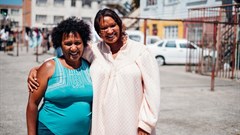 Ellen Pakkies and actress, Jill Levenberg. Image supplied.