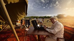 Peter Hayward (owner) and Celia du Preez (production executive), Hayward’s Grand Safaris.