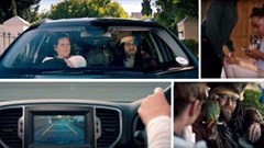 Screengrabs from the ads.