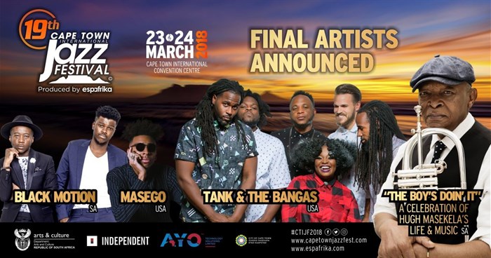 CTIJF announces line-up additions and Hugh Masekela tribute