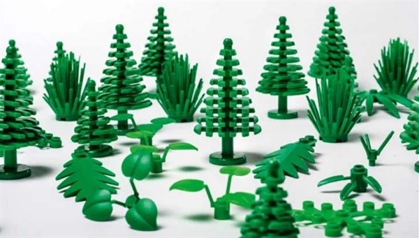 Lego says the new pieces made with sugarcane ethanol make up between one and two percent of the total plastic pieces it produces.
