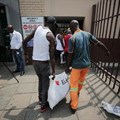Customers queue to return meat to the Enterprise factory store in Germiston, east of Johannesburg, on 5 March 2018. Image: Alaister Russell/The Sunday Times